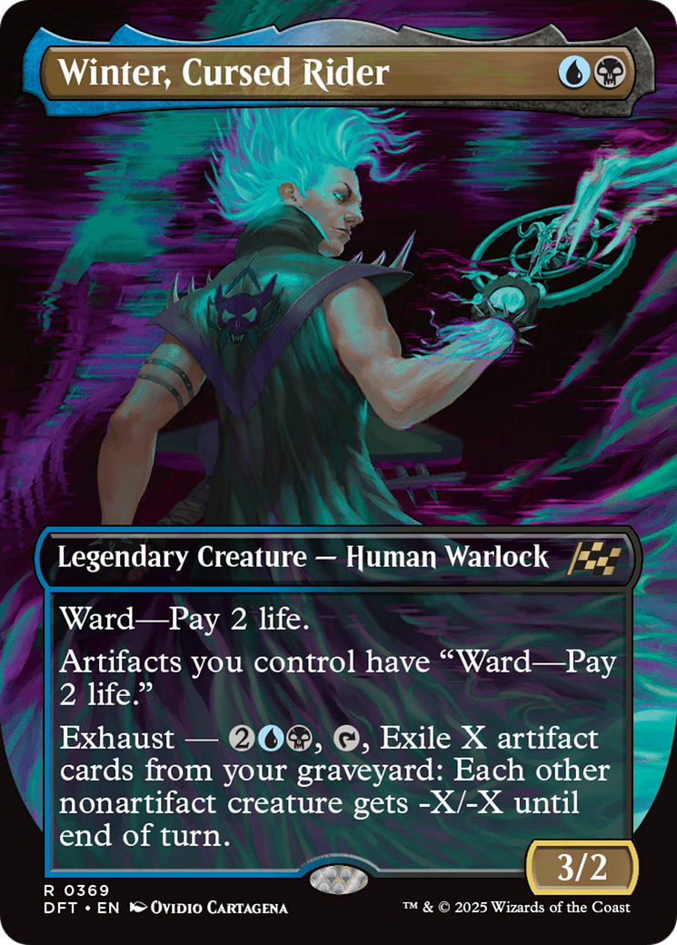 Winter, Cursed Rider (Borderless) [Aetherdrift] | Odin's Place