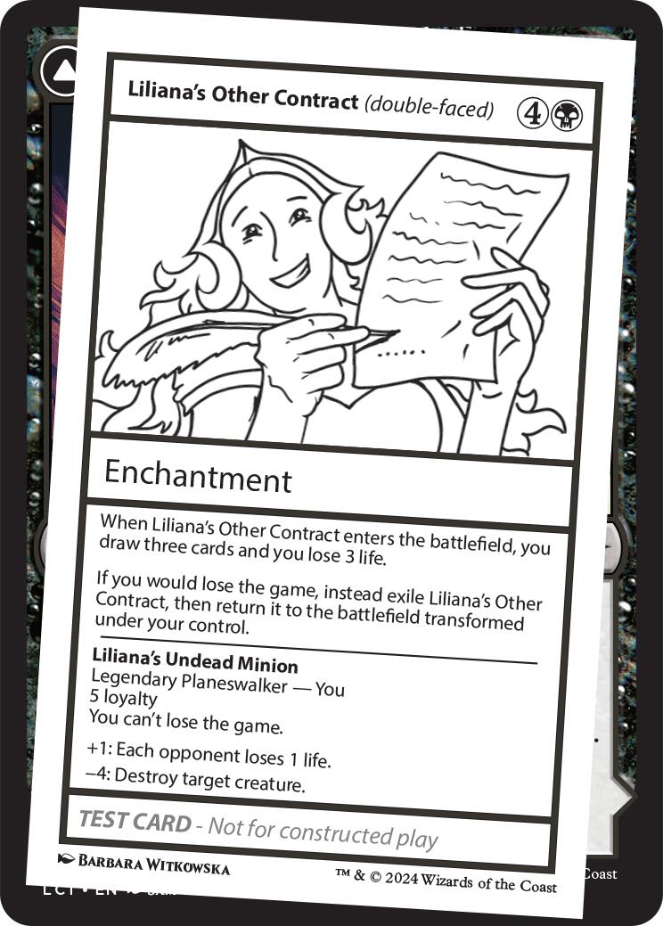 Liliana's Other Contract (double-faced) [Mystery Booster 2 Playtest Cards] | Odin's Place