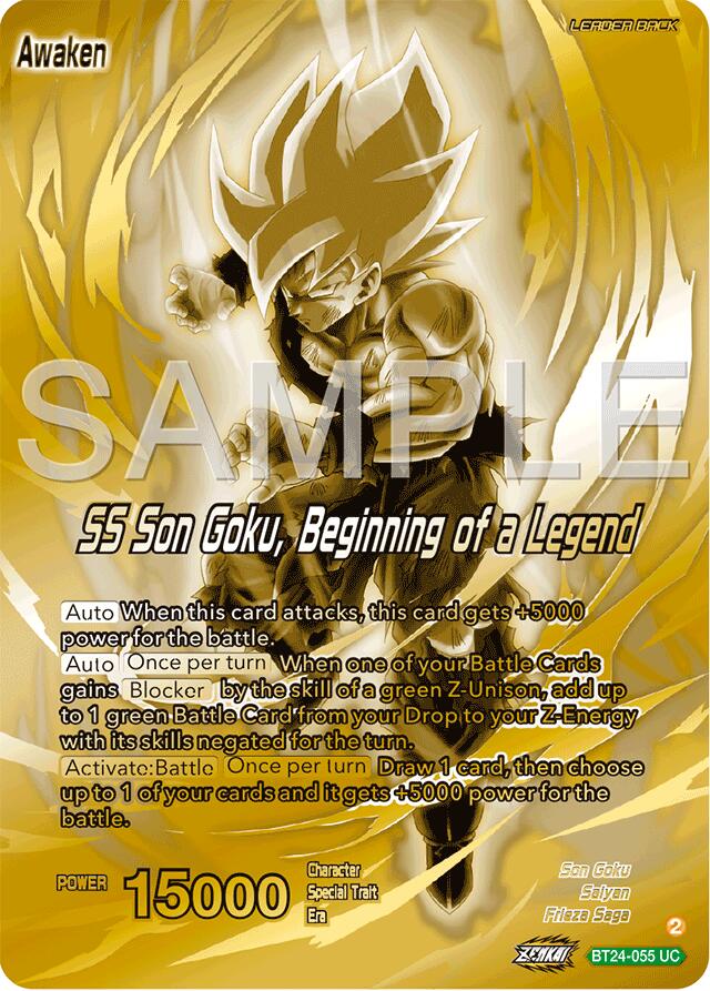 Son Goku // SS Son Goku, Beginning of a Legend (BT24-055) [Promotion Cards] | Odin's Place
