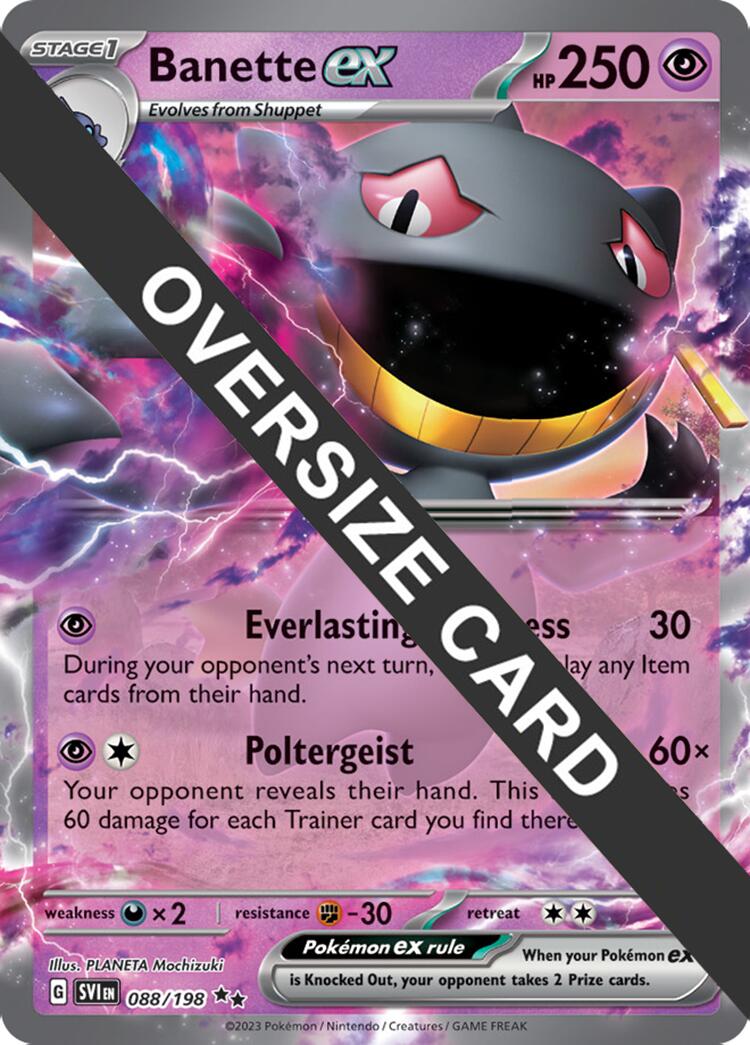 Banette ex (088) (Jumbo Card) [Scarlet & Violet: Black Star Promos] | Odin's Place