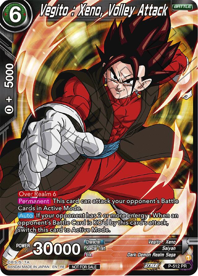 Vegito : Xeno, Volley Attack (Deluxe Pack 2024 Vol.1) (P-512) [Promotion Cards] | Odin's Place