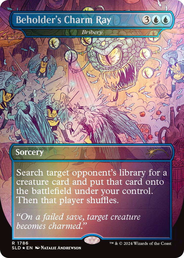 Beholder's Charm Ray - Bribery (Rainbow Foil) [Secret Lair Drop Series] | Odin's Place