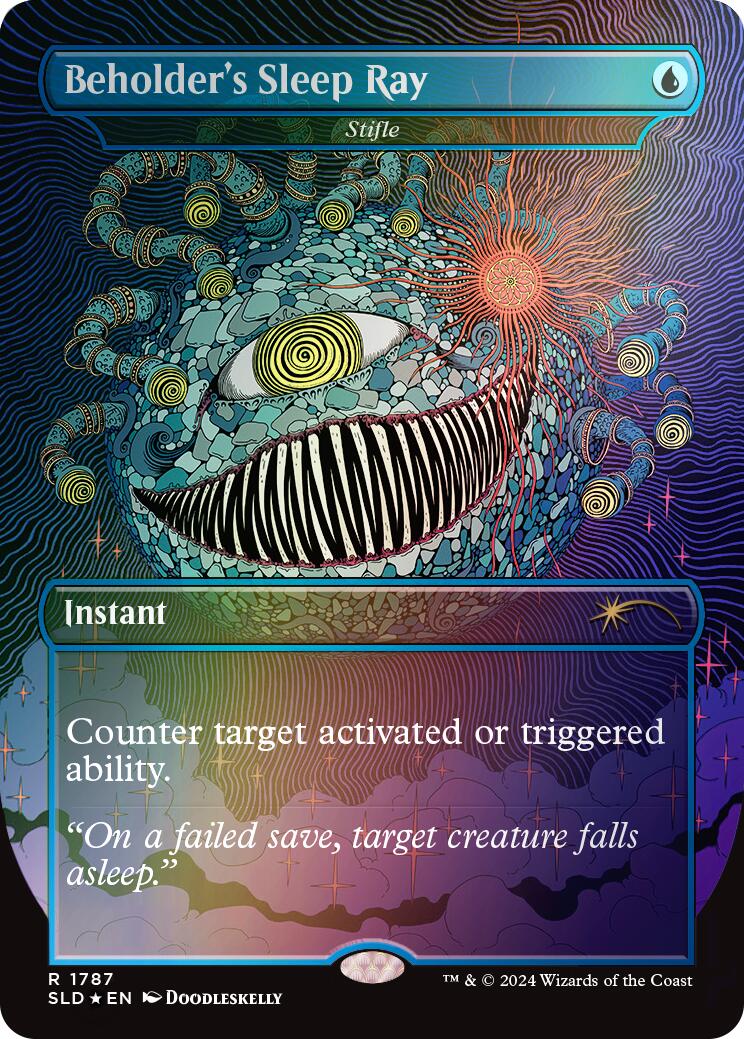 Beholder's Sleep Ray - Stifle (Rainbow Foil) [Secret Lair Drop Series] | Odin's Place