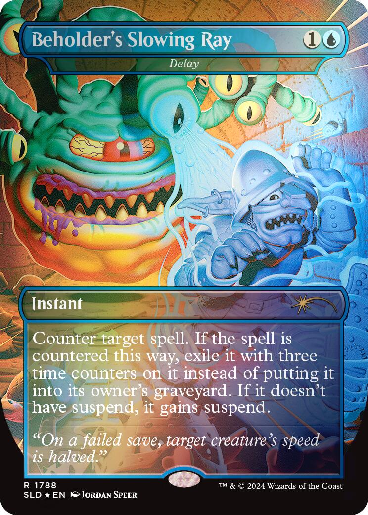 Beholder's Slowing Ray - Delay (Rainbow Foil) [Secret Lair Drop Series] | Odin's Place