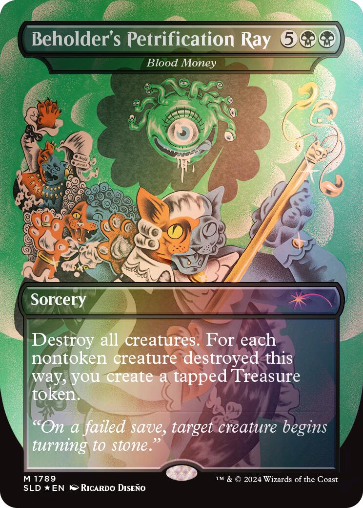 Beholder's Petrification Ray - Blood Money (Rainbow Foil) [Secret Lair Drop Series] | Odin's Place