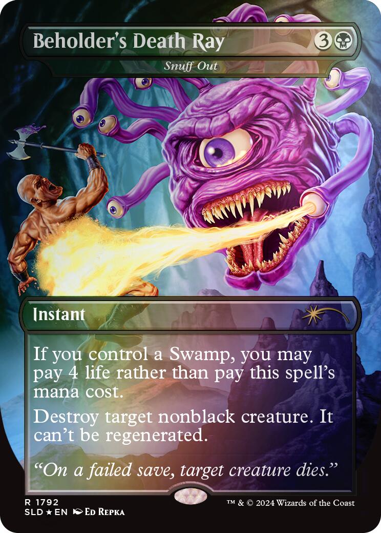 Beholder's Death Ray - Snuff Out (Rainbow Foil) [Secret Lair Drop Series] | Odin's Place
