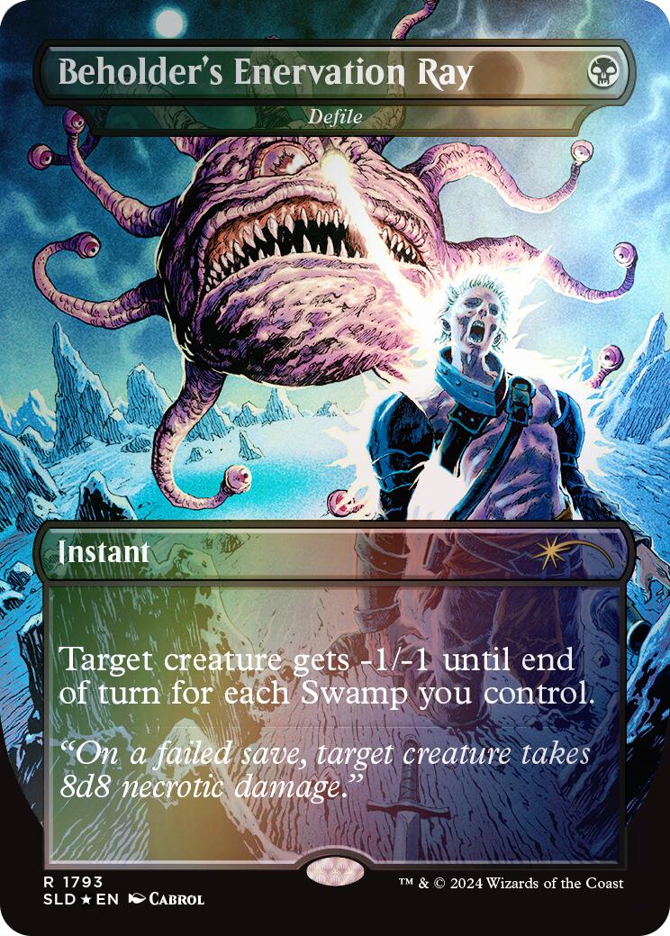 Beholder's Enervation Ray - Defile (Rainbow Foil) [Secret Lair Drop Series] | Odin's Place
