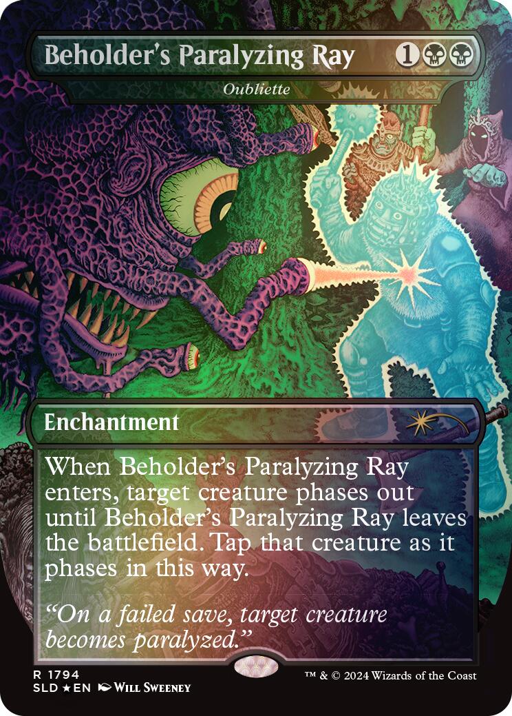 Beholder's Paralyzing Ray - Oubliette (Rainbow Foil) [Secret Lair Drop Series] | Odin's Place