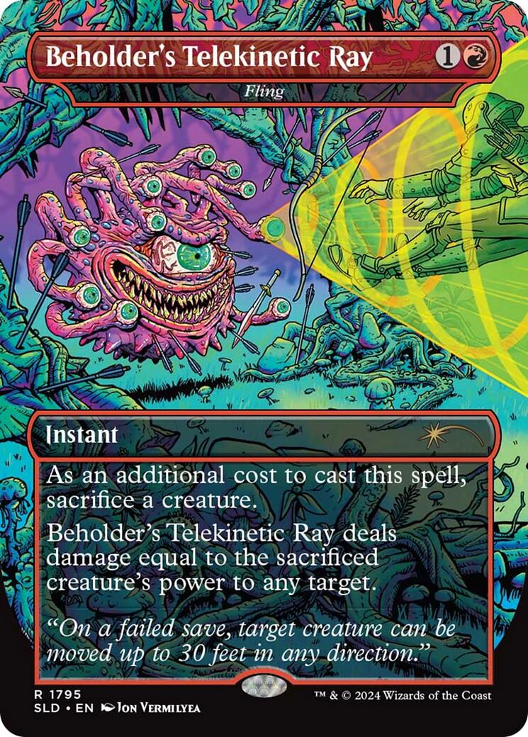 Beholder's Telekinetic Ray - Fling [Secret Lair Drop Series] | Odin's Place