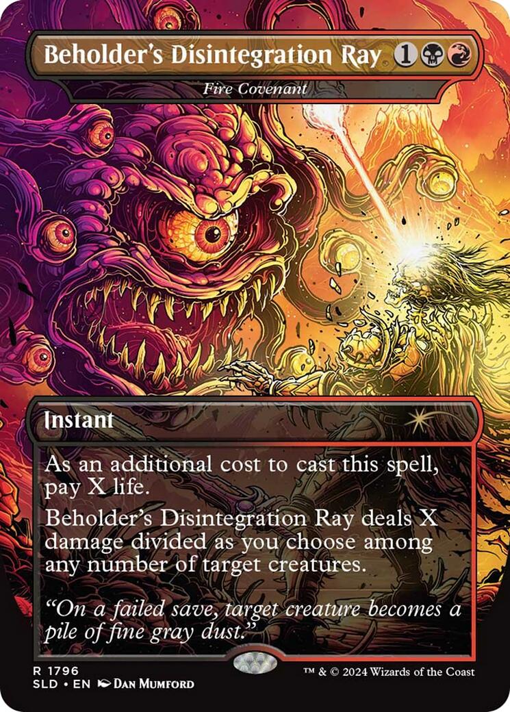 Beholder's Disintegration Ray - Fire Covenant [Secret Lair Drop Series] | Odin's Place