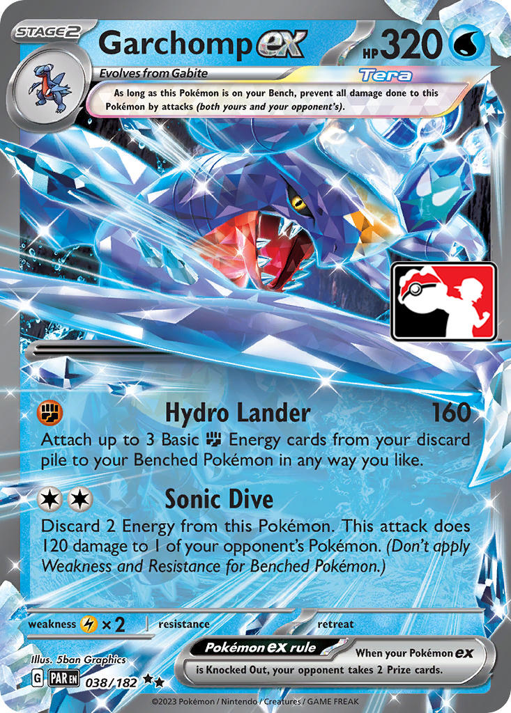 Garchomp ex (038/182) [Prize Pack Series Five] | Odin's Place