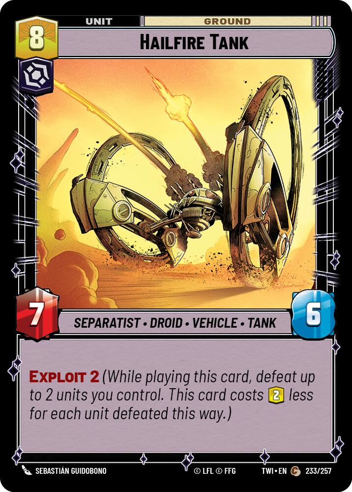 Hailfire Tank (233/257) (233/257) [Twilight of the Republic] | Odin's Place