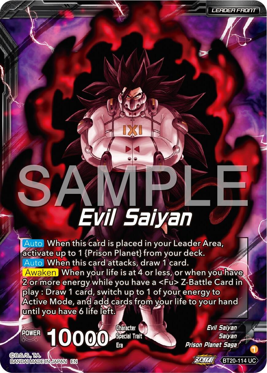 Evil Saiyan // Cumber, Maddening Force (BT20-114) [Premium 7th Anniversary Box 2024] | Odin's Place