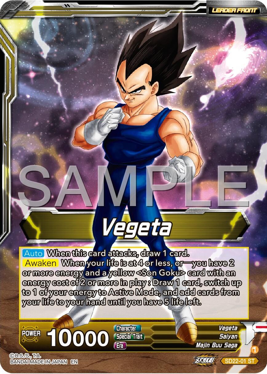 Vegeta // SS Vegeta, Fighting Instincts (SD22-01) [Premium 7th Anniversary Box 2024] | Odin's Place