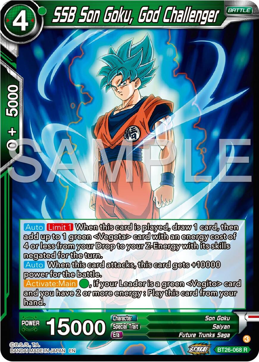 SSB Son Goku, God Challenger (BT26-068) [Ultimate Advent] | Odin's Place