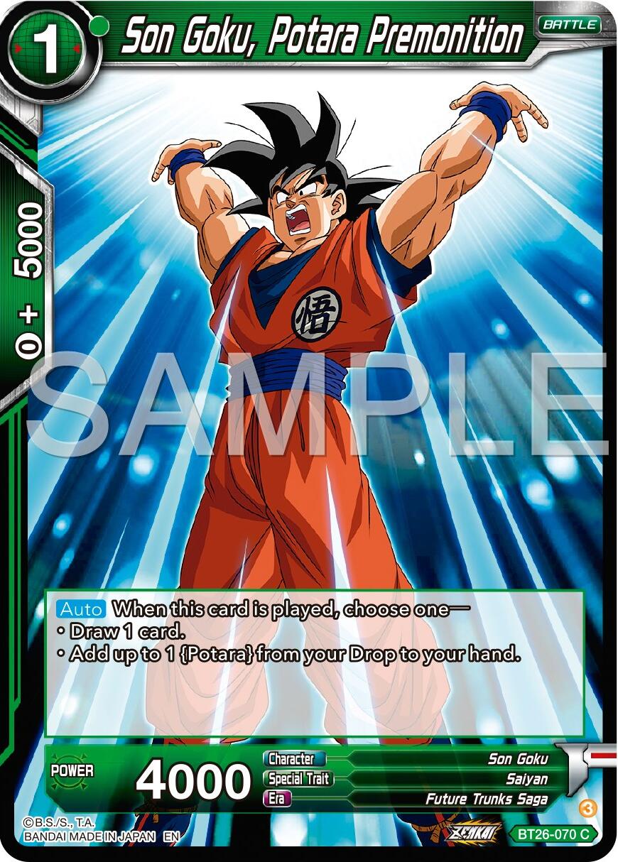 Son Goku, Potara Premonition (BT26-070) [Ultimate Advent] | Odin's Place