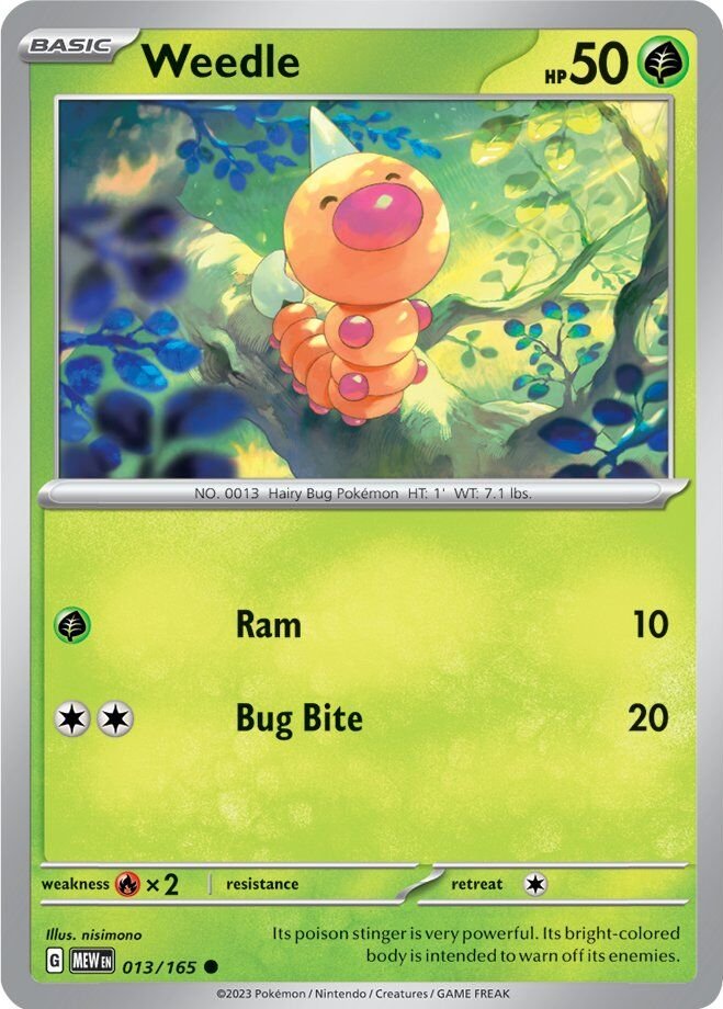Weedle (013/165) [Scarlet & Violet 151] | Odin's Place