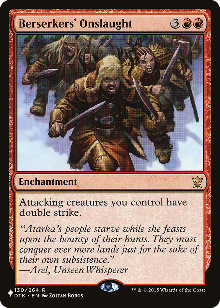 Berserkers' Onslaught [The List] | Odin's Place
