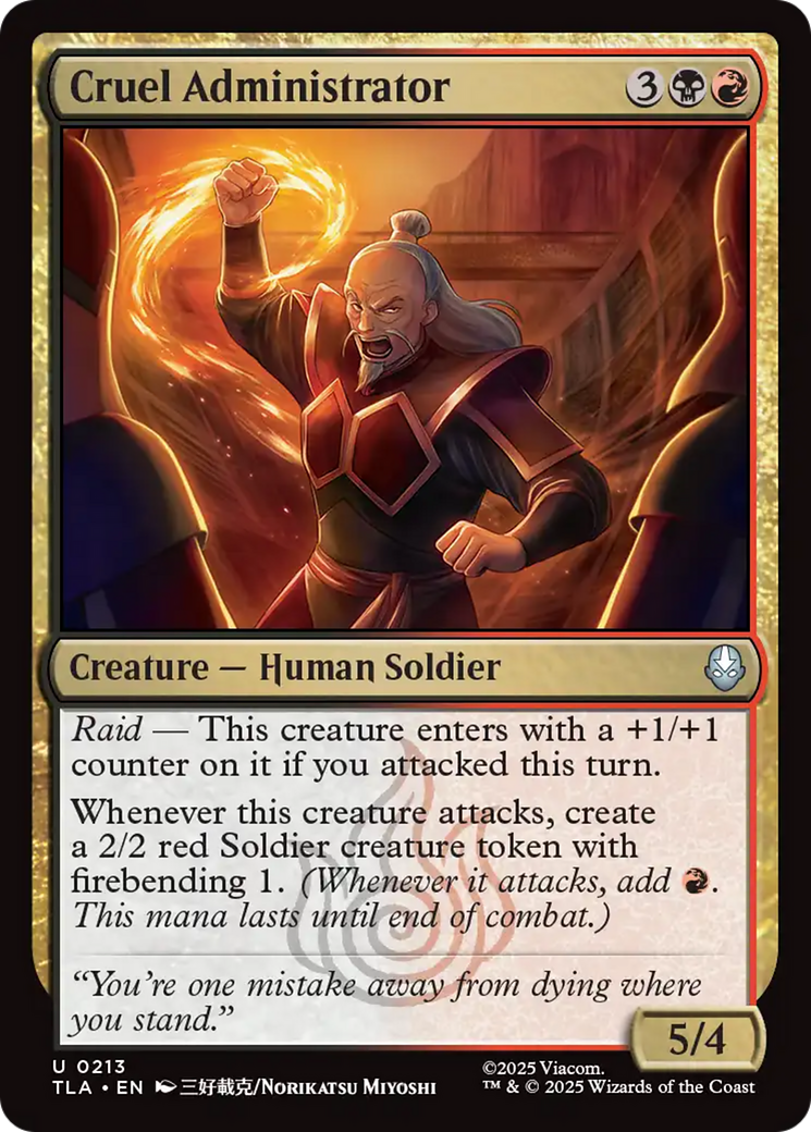 Cruel Administrator [Avatar: The Last Airbender] | Odin's Place