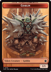 Goblin // Treasure Double-Sided Token [Foundations Tokens] | Odin's Place