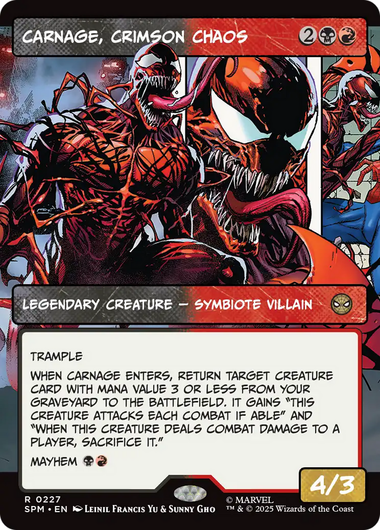 Carnage, Crimson Chaos (Borderless) [Marvel's Spider-Man] | Odin's Place