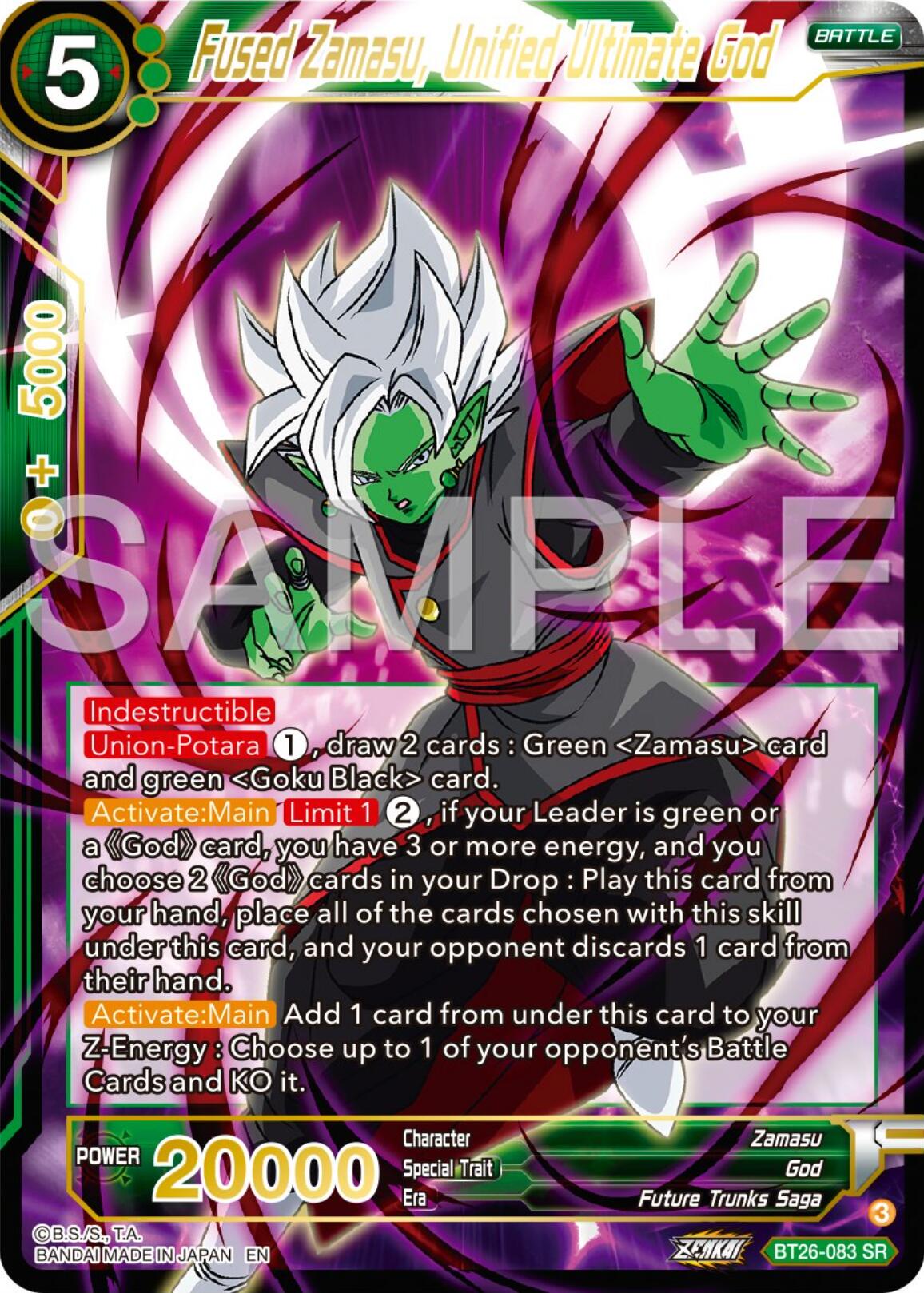 Fused Zamasu, Unified Ultimate God (BT26-083) [Ultimate Advent] | Odin's Place