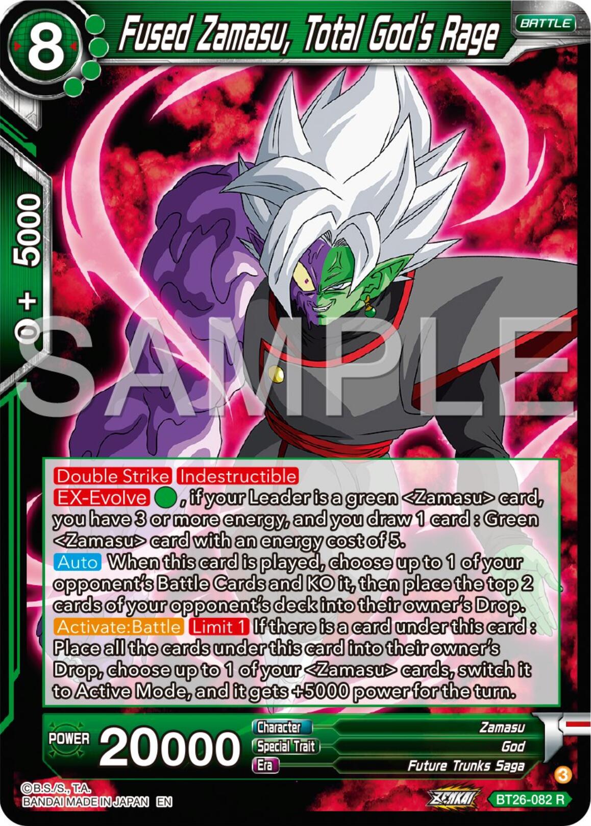 Fused Zamasu, Total God's Rage (BT26-082) [Ultimate Advent] | Odin's Place