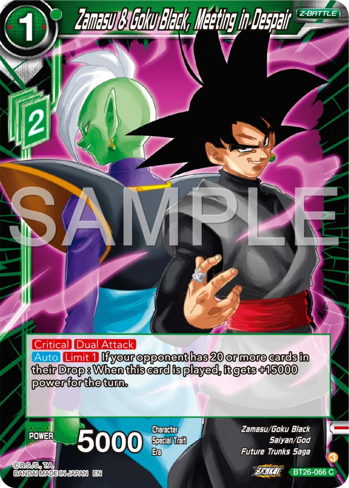 Zamasu & Goku Black, Meeting in Despair (BT26-066) [Ultimate Advent] | Odin's Place