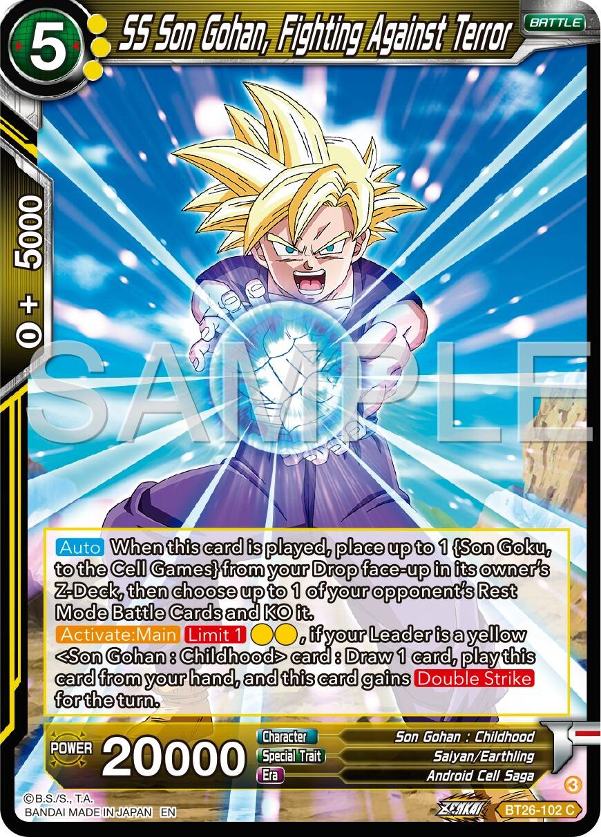 SS Son Gohan, Fighting Against Terror (BT26-102) [Ultimate Advent] | Odin's Place