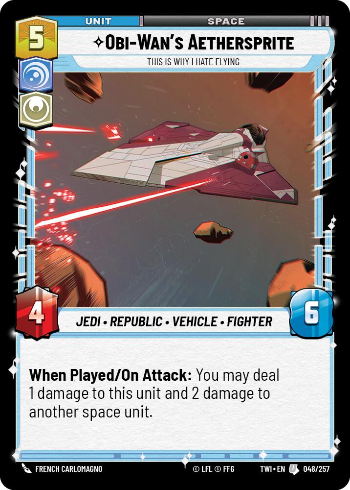 Obi-Wan's Aethersprite - This is Why I Hate Flying (048/257) (048/257) [Twilight of the Republic] | Odin's Place