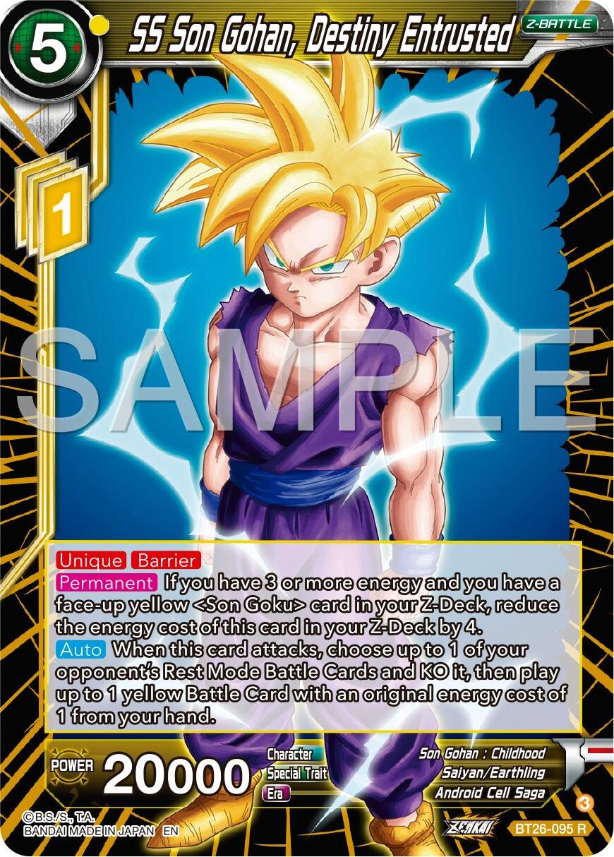 SS Son Gohan, Destiny Entrusted (BT26-095) [Ultimate Advent] | Odin's Place