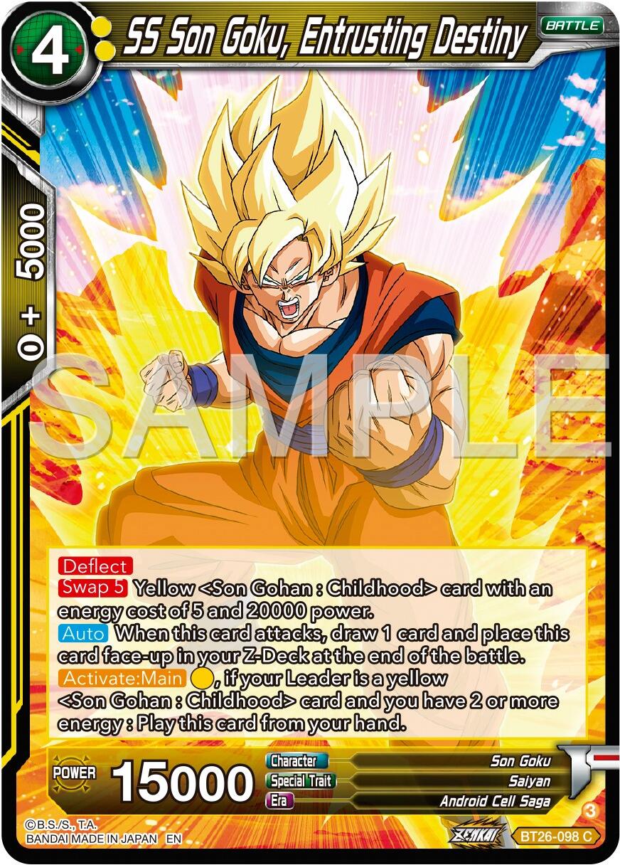 SS Son Goku, Entrusting Destiny (BT26-098) [Ultimate Advent] | Odin's Place