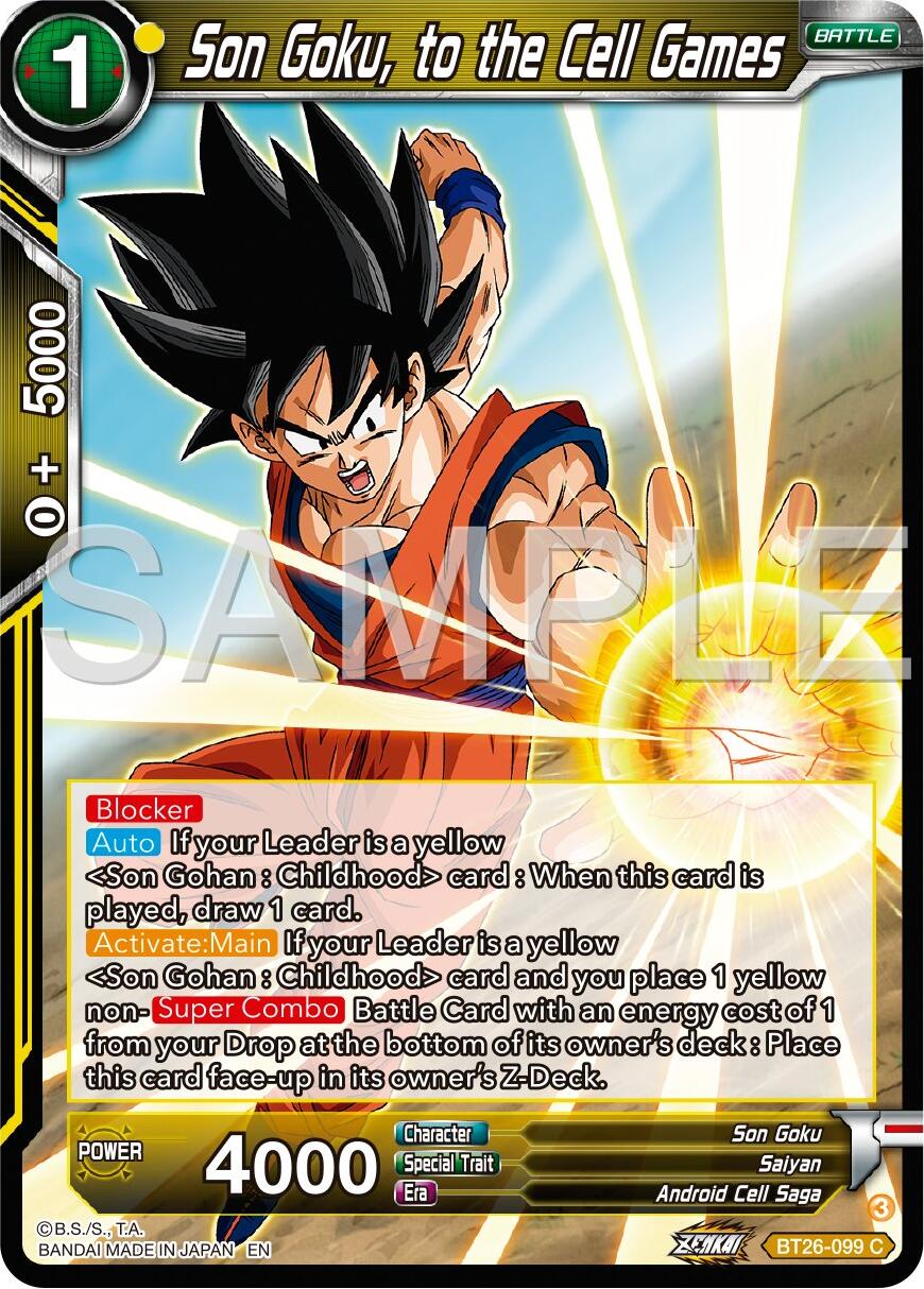 Son Goku, to the Cell Games (BT26-099) [Ultimate Advent] | Odin's Place