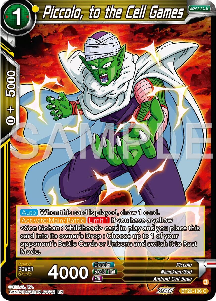 Piccolo, to the Cell Games (BT26-106) [Ultimate Advent] | Odin's Place