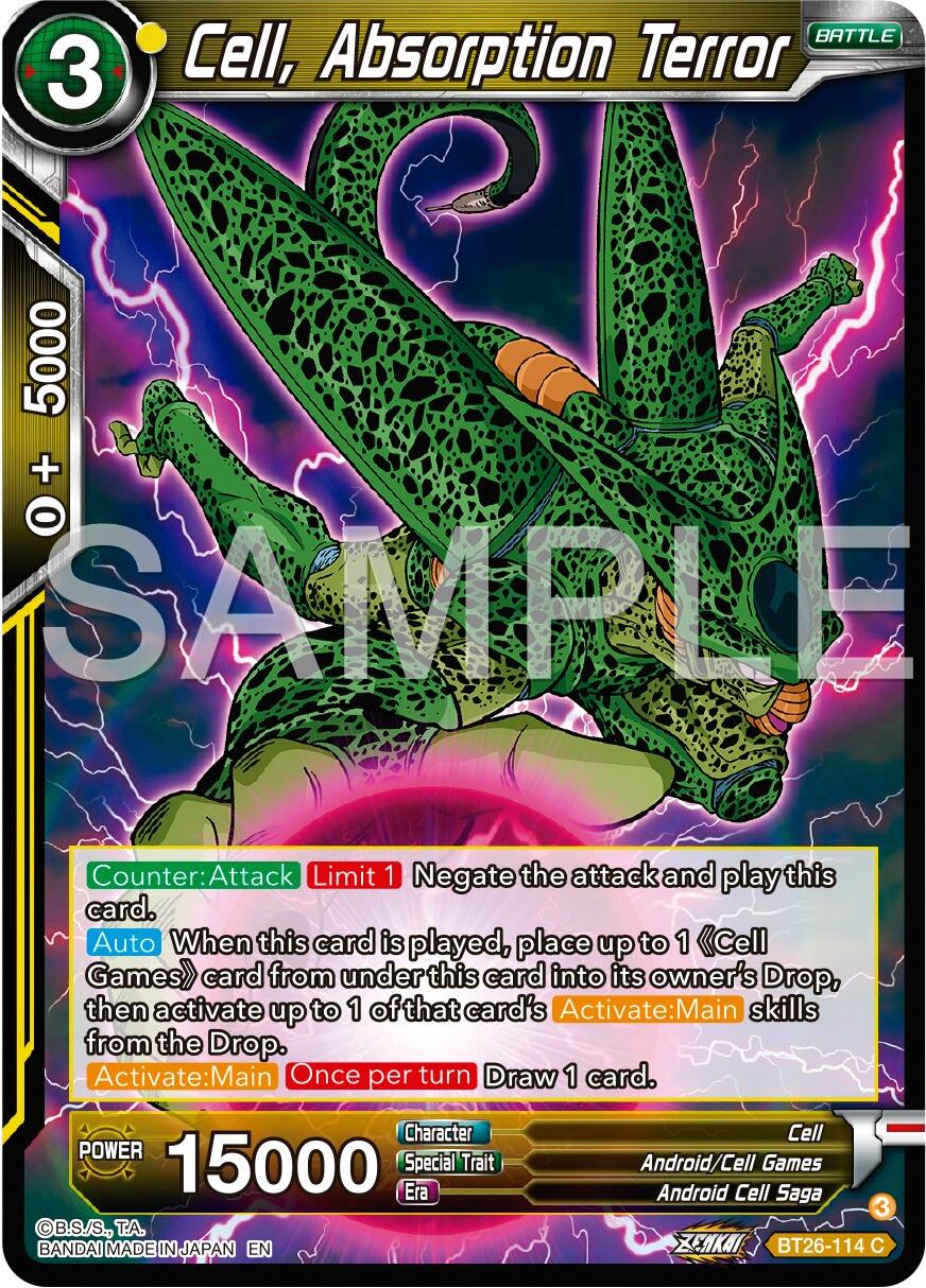 Cell, Absorption Terror (BT26-114) [Ultimate Advent] | Odin's Place