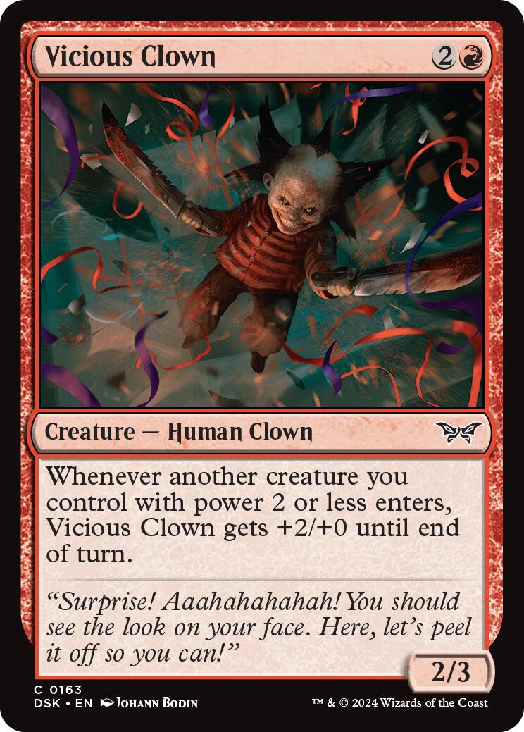 Vicious Clown [Duskmourn: House of Horror] | Odin's Place