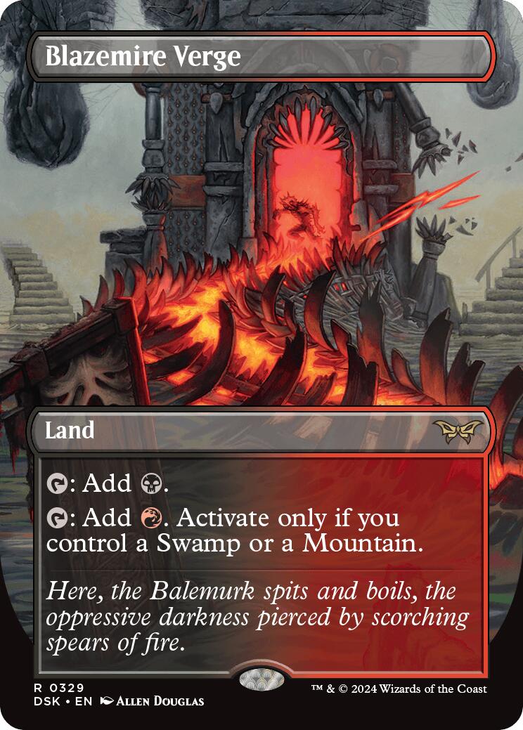 Blazemire Verge (Borderless) [Duskmourn: House of Horror] | Odin's Place
