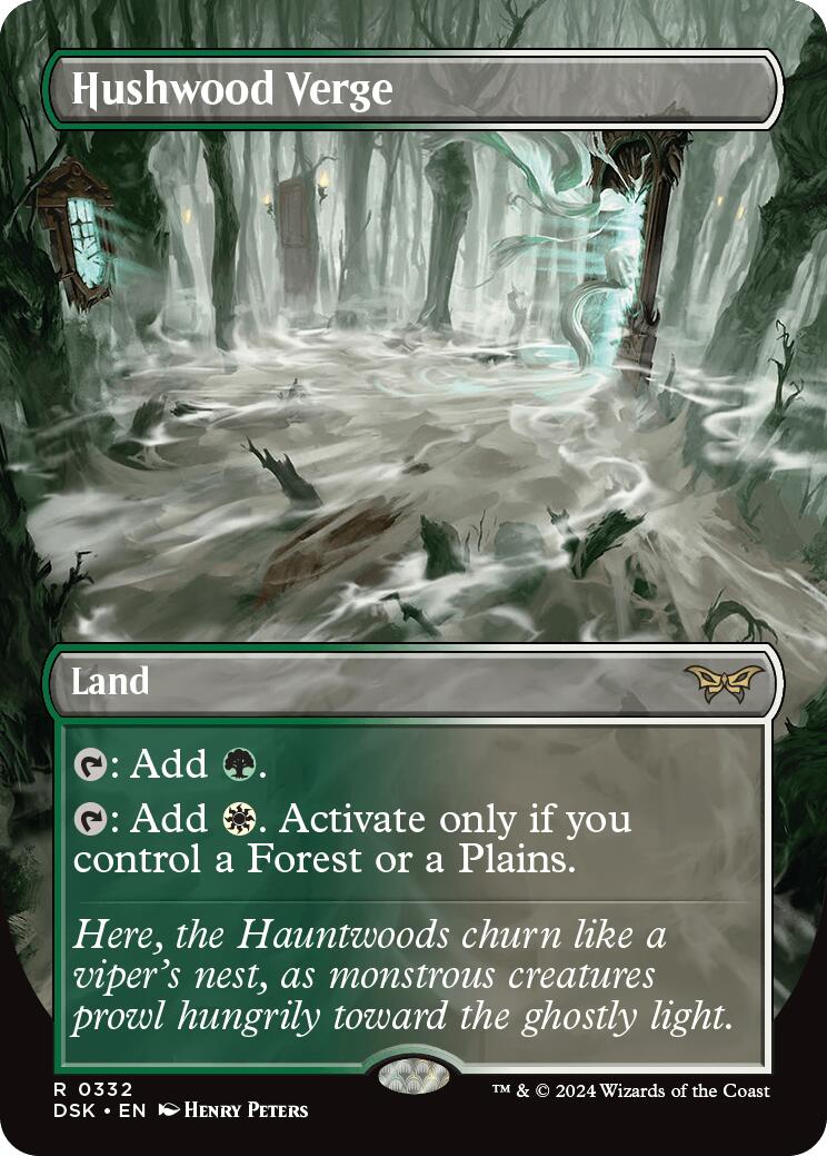 Hushwood Verge (Borderless) [Duskmourn: House of Horror] | Odin's Place