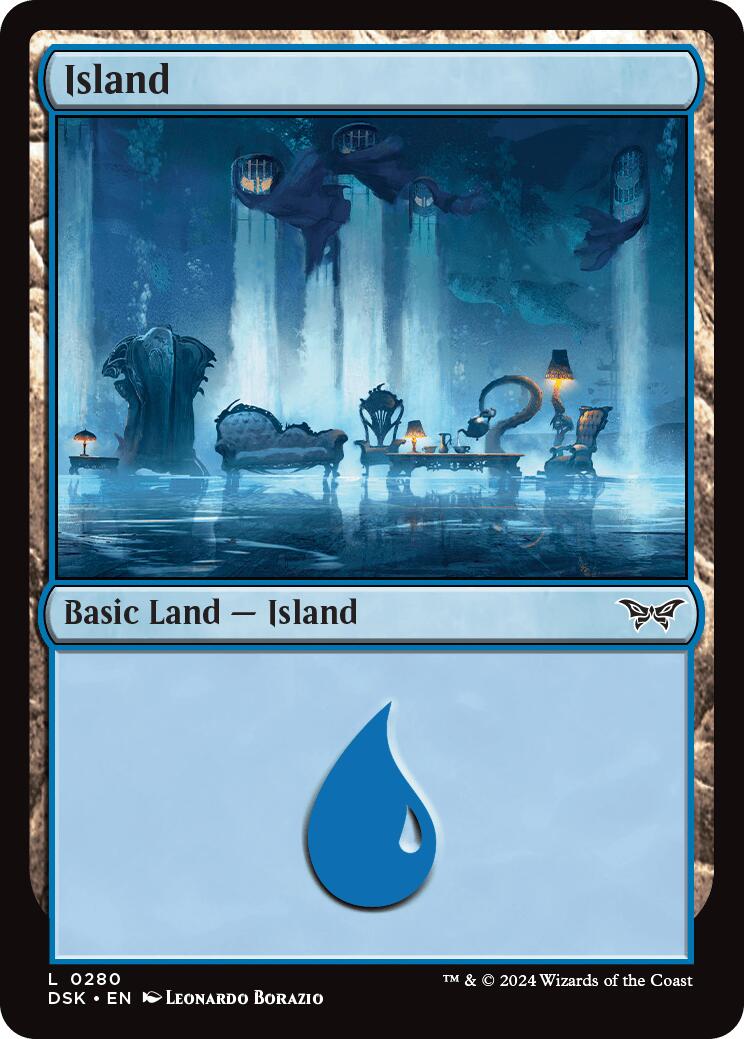Island (0280) [Duskmourn: House of Horror] | Odin's Place