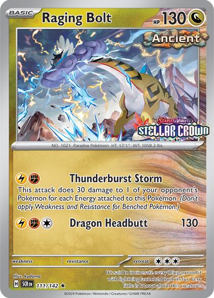 Raging Bolt (111/142) (Cosmo Holo - Best Buy Exclusive) [Miscellaneous Cards] | Odin's Place