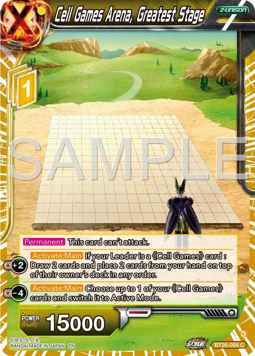 Cell Games Arena, Greatest Stage (BT26-094) [Ultimate Advent] | Odin's Place