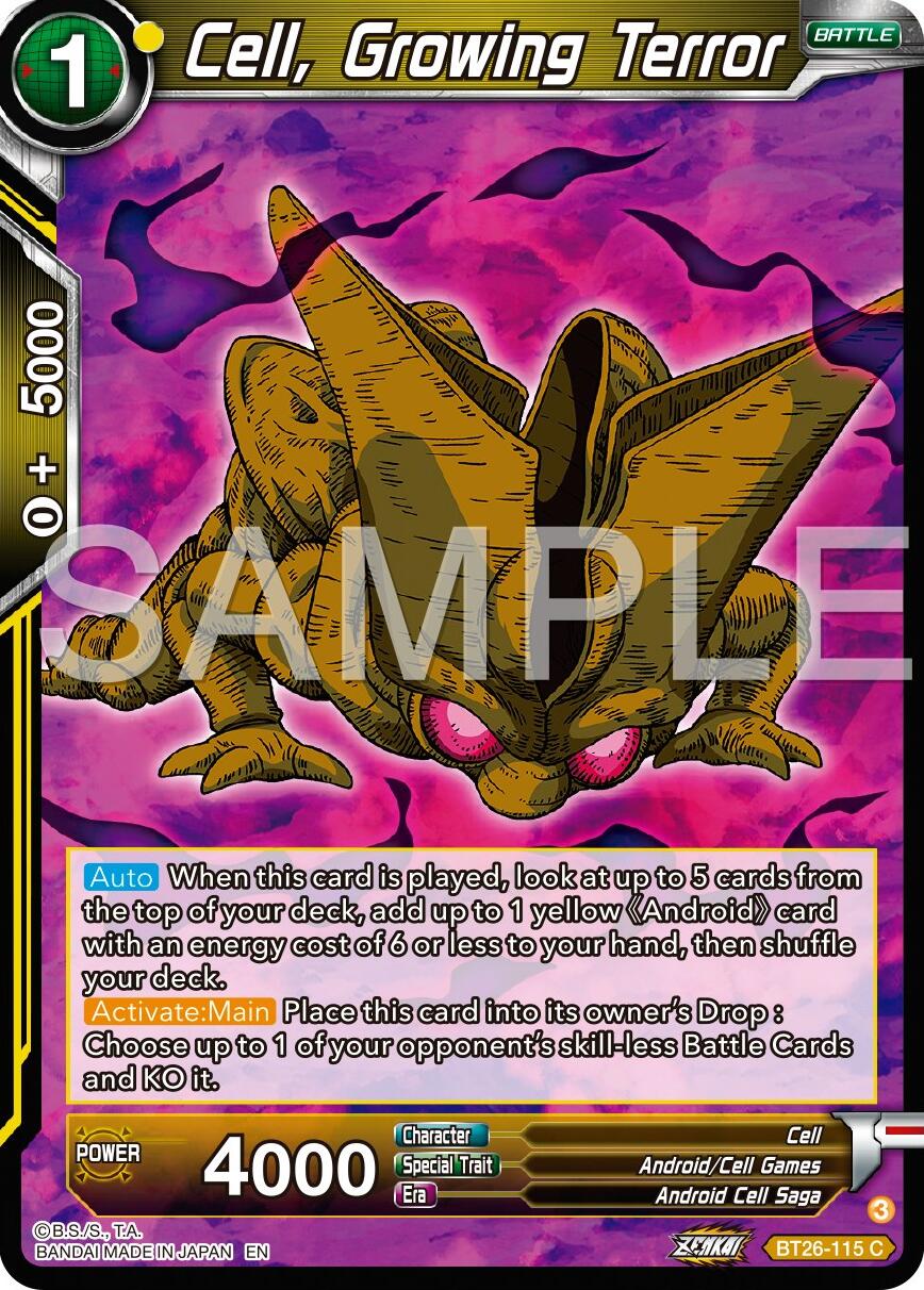 Cell, Growing Terror (BT26-115) [Ultimate Advent] | Odin's Place