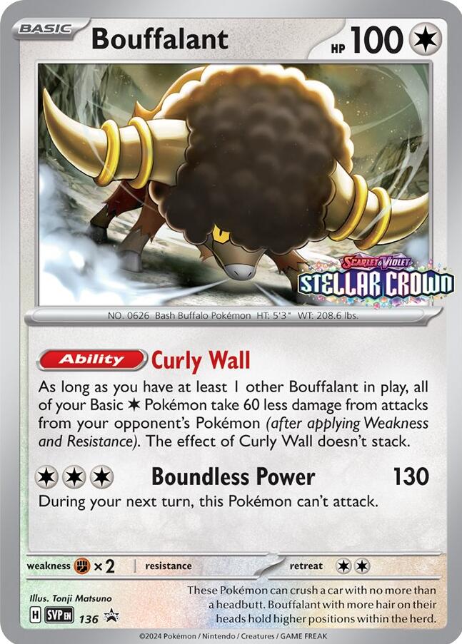 Bouffalant (SVP136) [Scarlet & Violet: Black Star Promos] | Odin's Place