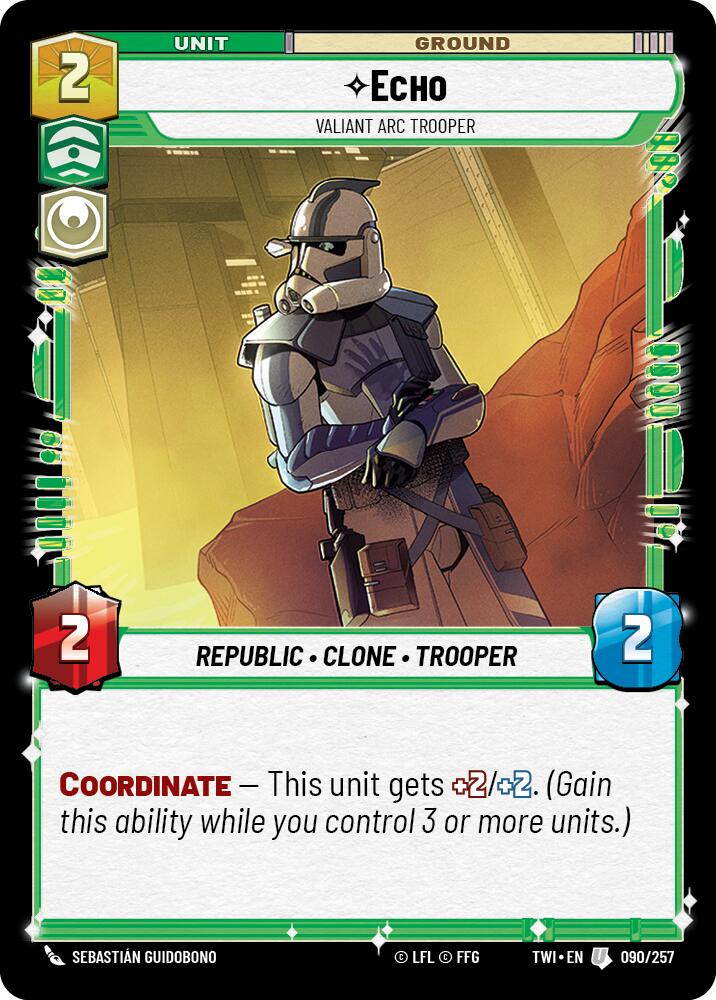 Echo - Valiant Arc Trooper (090/257) (090/257) [Twilight of the Republic] | Odin's Place