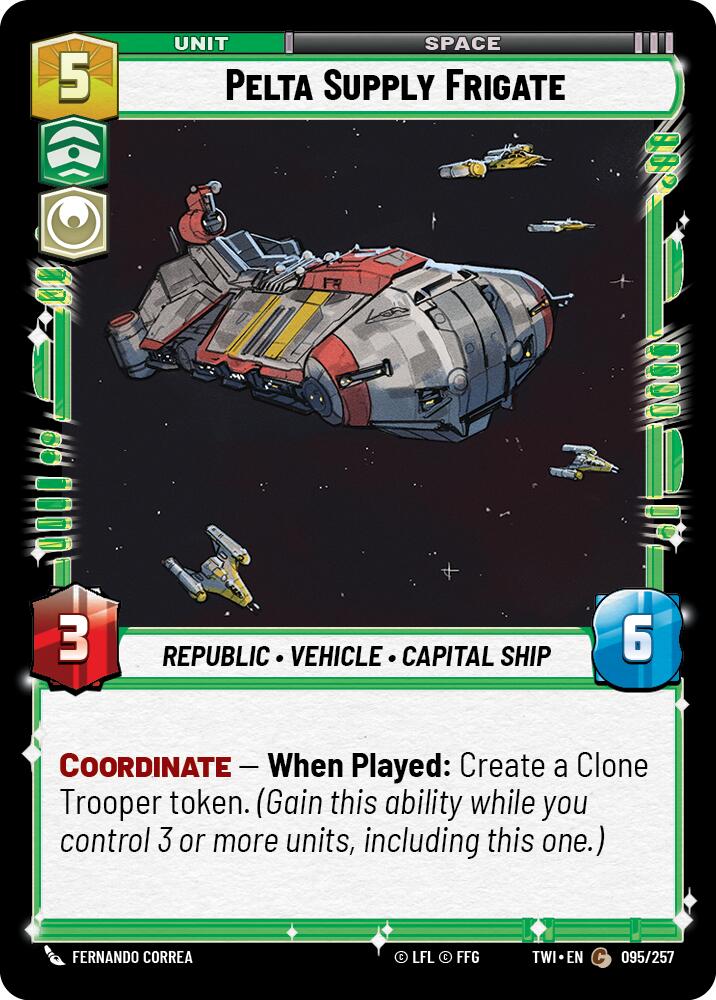 Pelta Supply Frigate (095/257) (095/257) [Twilight of the Republic] | Odin's Place