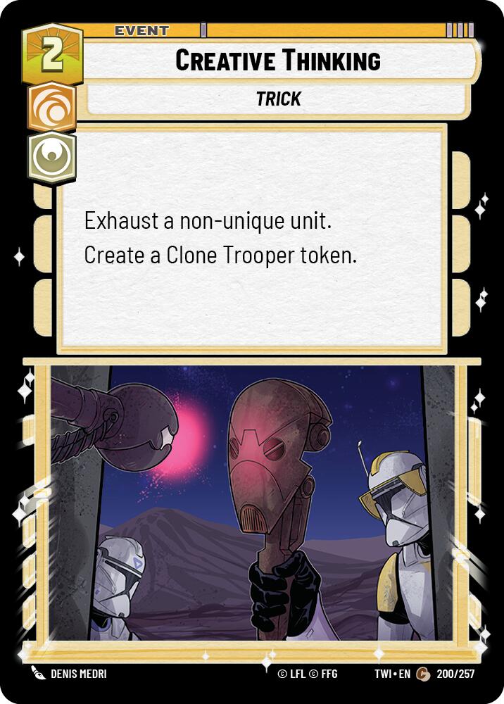 Creative Thinking (200/257) (200/257) [Twilight of the Republic] | Odin's Place