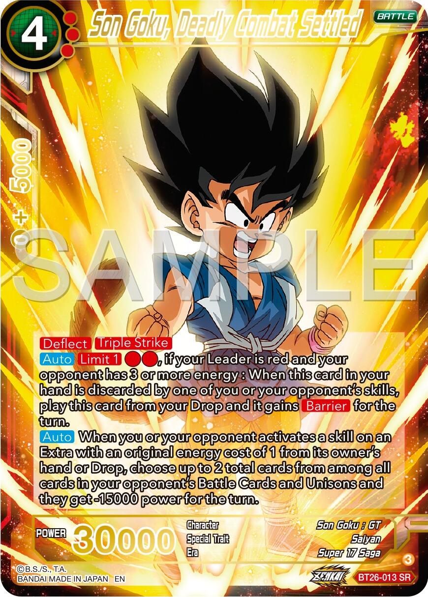 Son Goku, Deadly Combat Settled (BT26-013) [Ultimate Advent] | Odin's Place