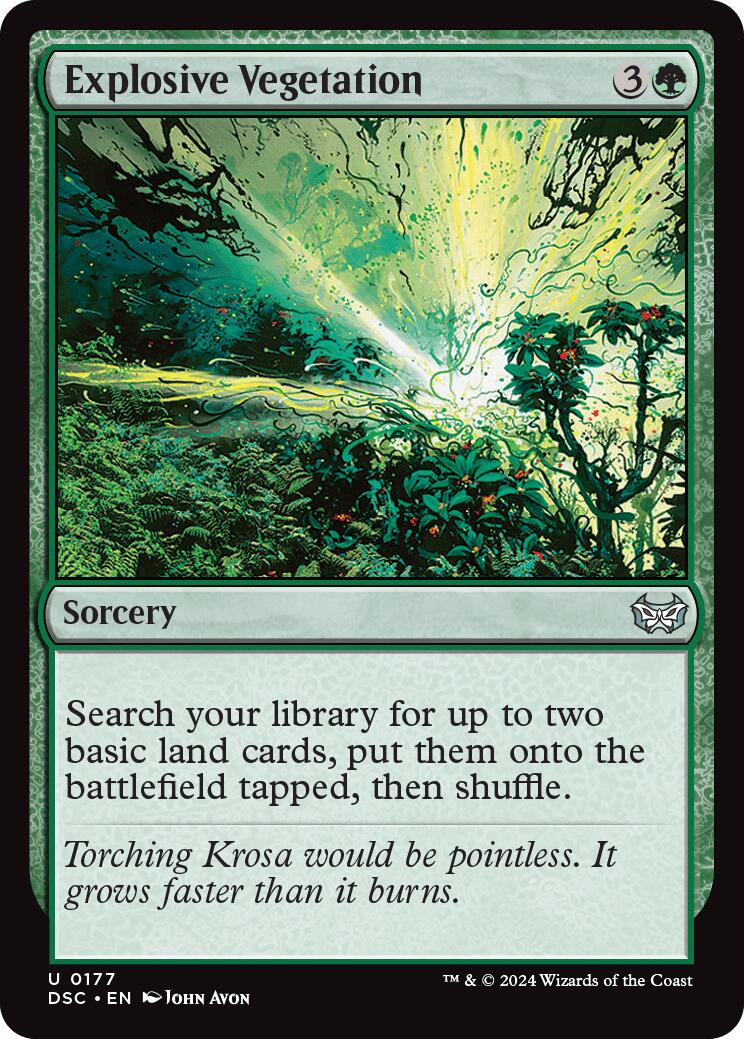 Explosive Vegetation [Duskmourn: House of Horror Commander] | Odin's Place