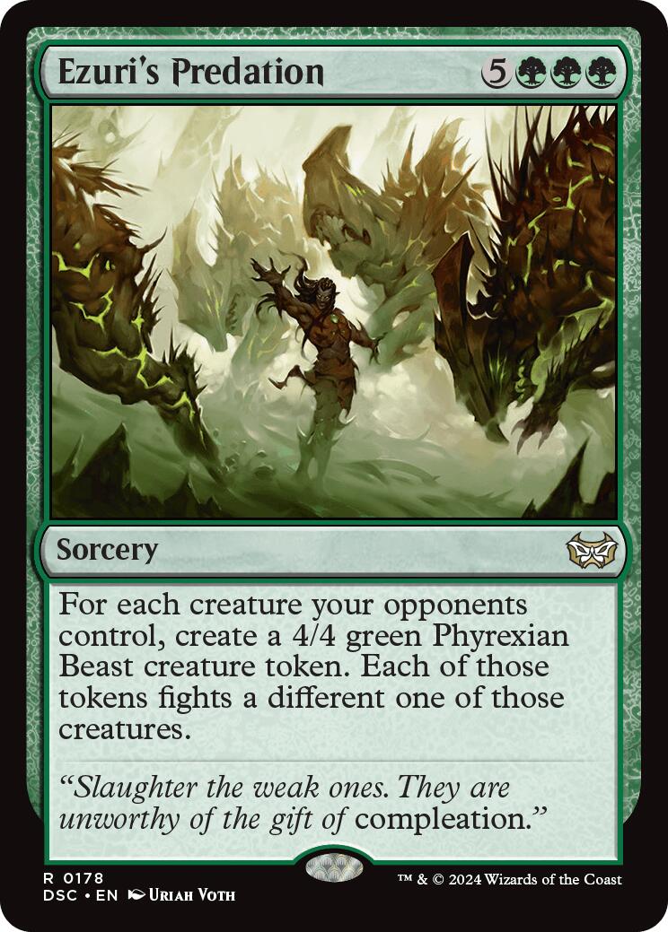 Ezuri's Predation [Duskmourn: House of Horror Commander] | Odin's Place