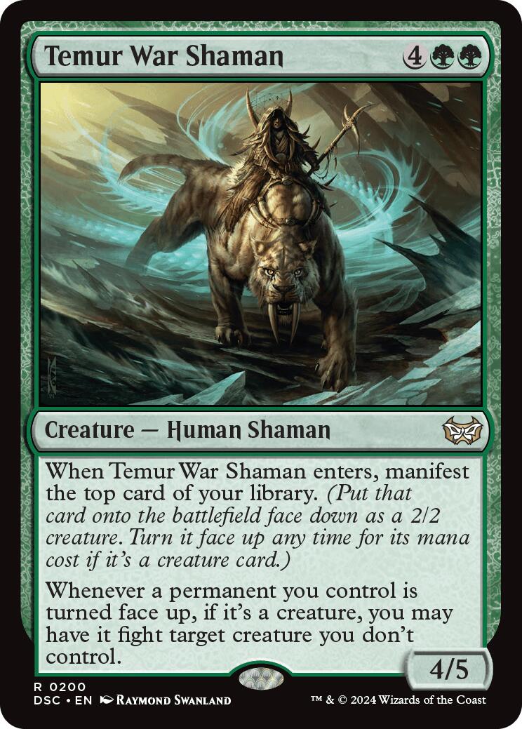 Temur War Shaman [Duskmourn: House of Horror Commander] | Odin's Place